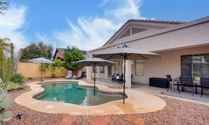 Dysart Cactus House | Pool, Fenced Yard: El Mirage 'Sunshine House'