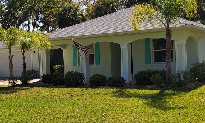 Edgewater House | Pool home overlooking River with NEW private pickle ball court!