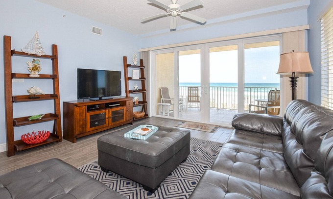 Daytona Beach Shores Condo | Pool Open!Sanibel Condo-1st Floor Oceanfront #105