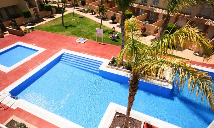 Los Alcazares Apartment | Pool view, centrally located, short walk to beach, bars and restaurants