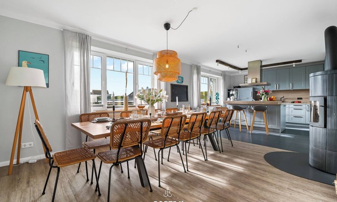 Dagebuell House | Premium vacation home on the Wadden Sea with sauna and garden - Bi uns bis du to hus