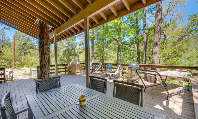Prescott Cabin | Prescott Cabin Rental: Game Room & Mountain Views!