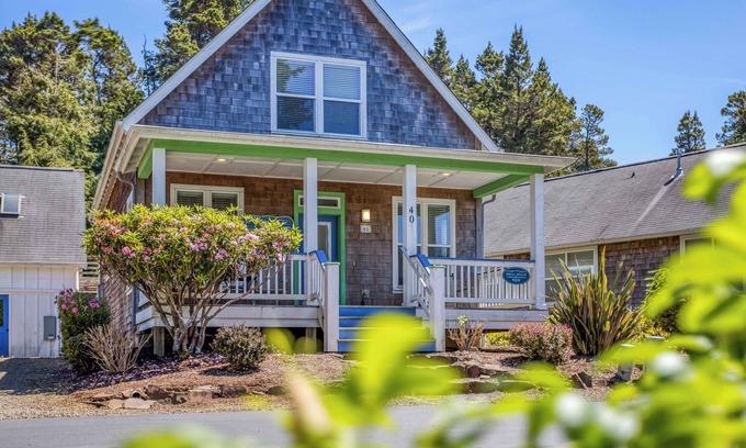 Lincoln Beach House | Pretty Bella Beach Home with Large Hot Tub, Ping-Pong and EV Car Charger!