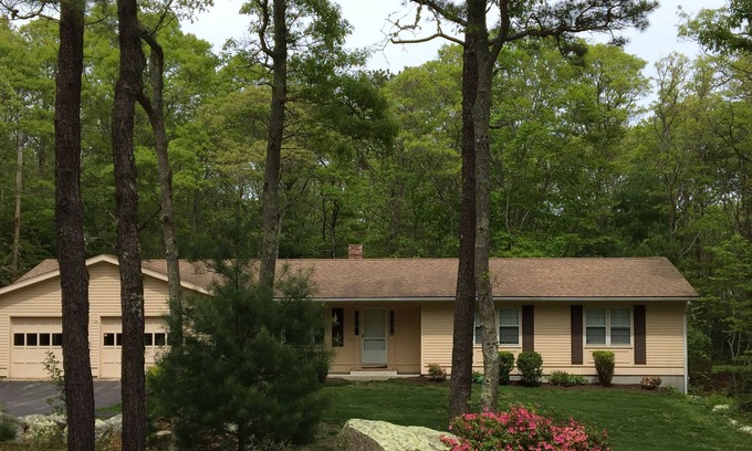 Falmouth House | Private 4 BR Ranch Tucked In The Woods 1.5 Miles From Beach