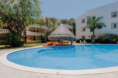 Playacar Apartment | Private balcony I Gated Playacar I Pool On Site!