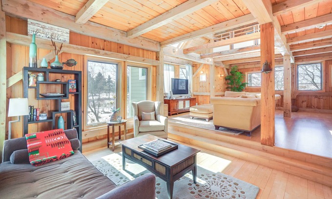 Belgium House | Private Beach + Deck: Serene Lake Michigan Retreat