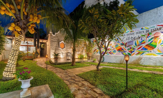 Downtown Cancun House | Private Colonial Boutique House with a Cool Pool in the Heart of Downtown Cancun