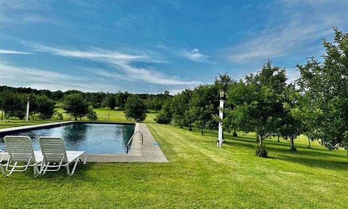 Trumansburg House | Private Estate in the Finger lakes, Heated Olympic pool.