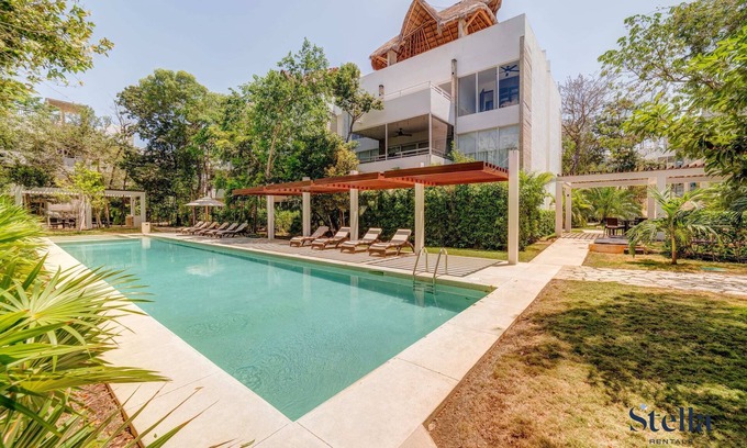 Zama Apartment | Private Jungle Retreat: Pool, Gym, Beach & Ruins