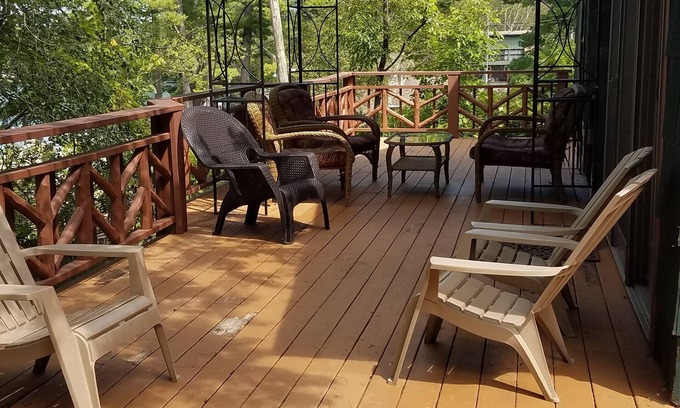 Town of Putnam House | Private Lake George waterfront home with large deck and great views