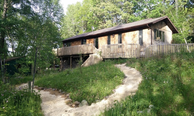 Wautoma House | Private lakeside retreat, swim, boat, fish! Perfect for family events