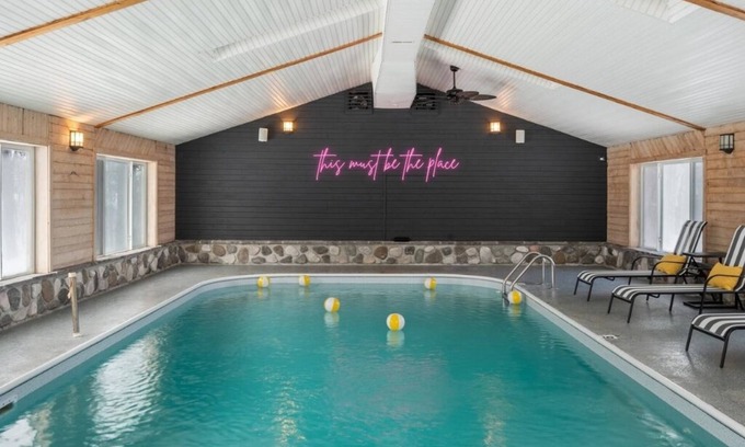 Gaylord House | Private Lodge, Near Boyne, Indoor Heated Pool, 10 Acres, Game Rooms, Pets