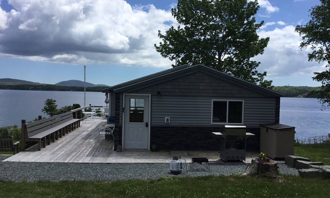 Lamoine Cabin | Private oceanfront cabin, quiet location, over looking Mount Desert Island