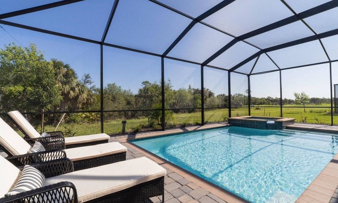 Punta Gorda House | Private pool home with Golf Course view Heritage Landing Golf Resort 30 night minimum
