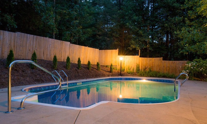 Fairview House | Private Pool & Hot Tub on Serene Wooded Lot