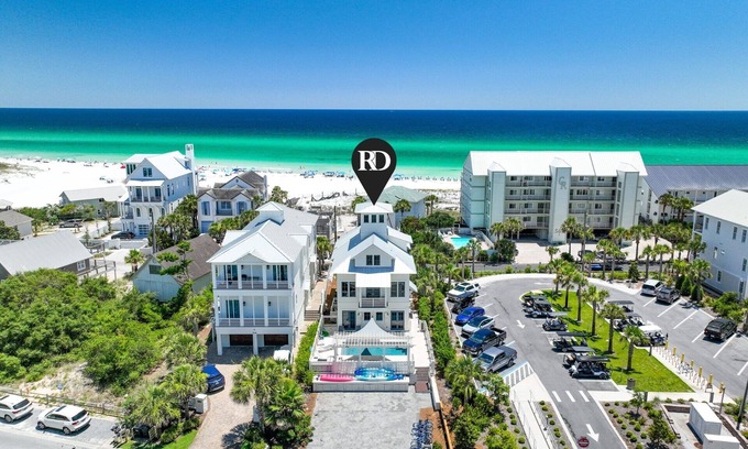 Seagrove Beach House | Private Pool Steps From Beach- Riders In The Sun By Royal Destinations