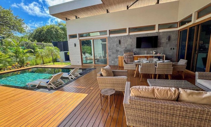 Playa Langosta House | Private Pool with direct access to 2 beaches!