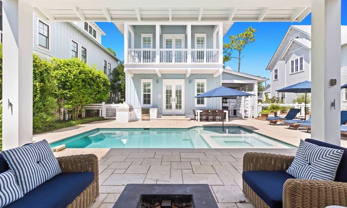 Watercolor House | Private Resort Experience with Pool, LSV, Outdoor Lounge, and more. Must see!