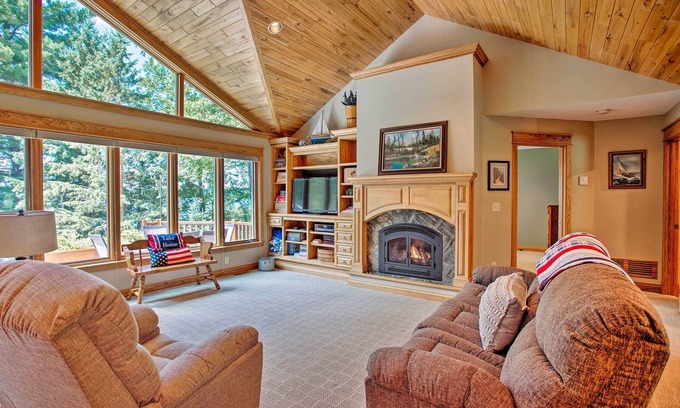Solon Springs Cabin | Private Retreat w/Dock on Middle Eau Claire Lake!