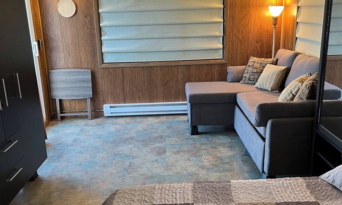 Billings Apartment | Private room, entrance, backyard