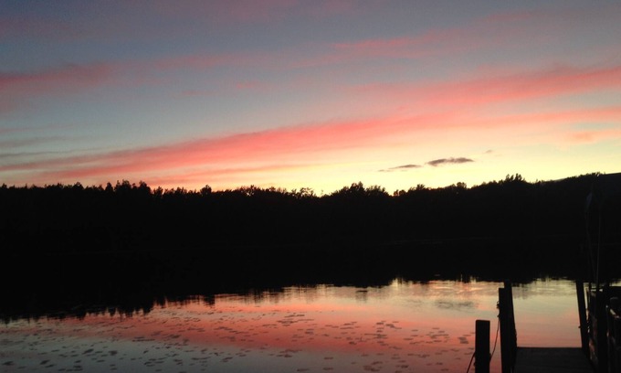 Mayfield Cabin | Private spacious lakefront lodge on 180 acres.