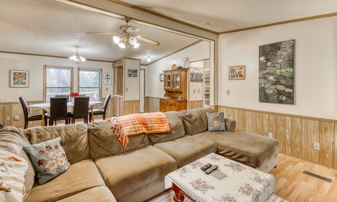 Morrisville House | Private Stowe Home w/ Fire Pit, Game Room, Free WiFi, Close to Skiing and Golf