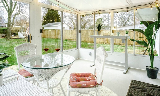Sterling House | Private Sunroom Office, Large Yard, King and Queen Beds