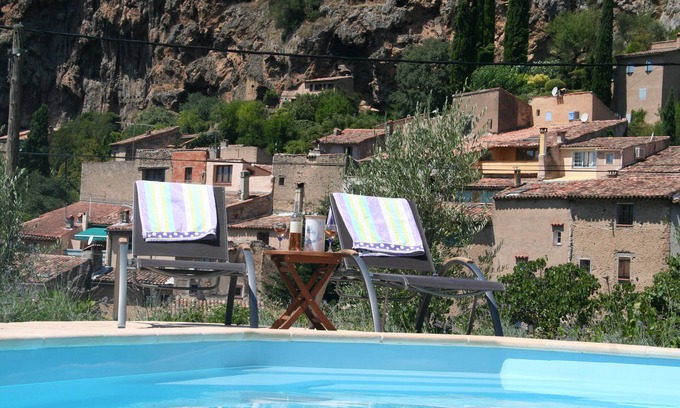Cotignac House | Private Swimming Pool, Beautiful View Over The Landscape Around