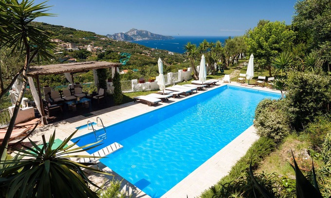 Schiazzano Villa | Private Villa with sauna, A/C, private pool, WIFI, TV, patio, panoramic view, close to Sorrento