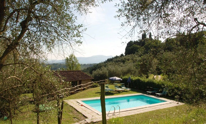 Capannori Villa | Private Villa with private pool, internet, TV, patio, panoramic view, parking, close to Lucca