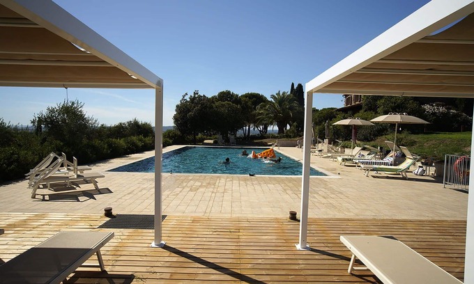 Scarlino Villa | Private Villa with private pool, WIFI, A/C, TV, terrace, pets allowed, panoramic view, parking