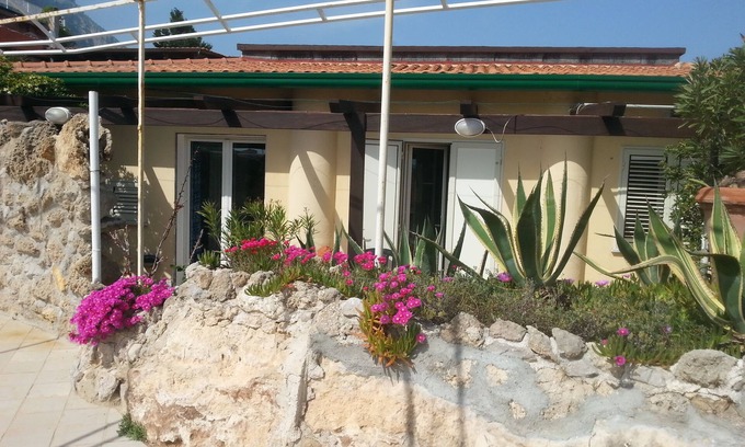 Carini House | Property is located by the sea with its own private beach.
