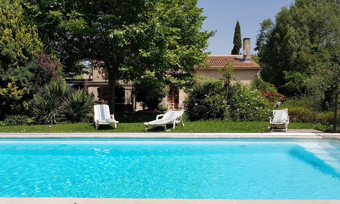 Lagnes House | Provencal house with swimming pool, summer kitchen, wooded grounds, not overlooked
