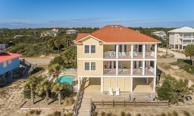 Plantation House | Put your TOES IN THE WATER at this fabulous Gulf Front home located in the West Gulf Beaches area.
