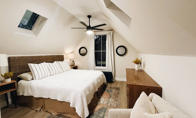 Greenville Apartment | Quaint Garden Cottage ~ 2 miles to Downtown Greenville!