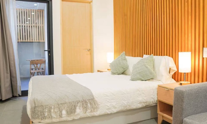 Benito Juarez Apartment | Queen Studio w/sofa bed and small terracen