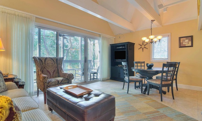 West Beach Village Condo | Quiet 1-Bedroom Beach GETAWAY! Neighborhood and Nature Views! Great Location on Kiawah Island!