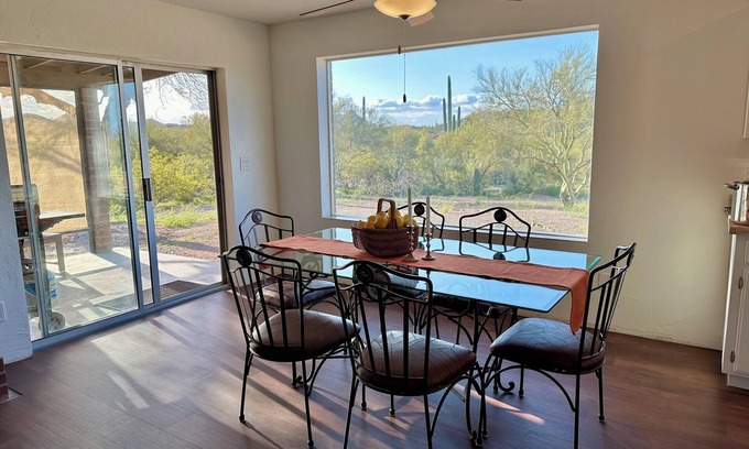 Tucson House | Quiet desert retreat with sunset views and dark skies. 10 minutes from I-10.