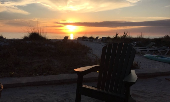 Indian Shores Villa | Quiet Gulf front vacation. Two bedroom two bath Gulf front villa