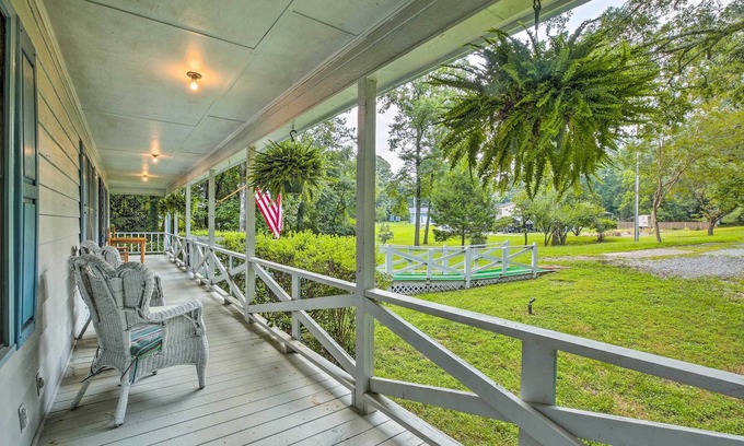 Acworth House | Quiet Home w/Fire Pit - 1 Mi to Downtown Acworth!