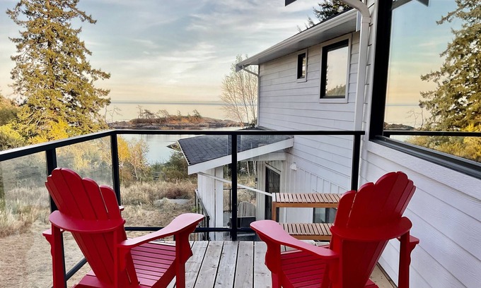 Metchosin Apartment | Quiet ocean front private 2 bedroom/2 bathroom suite, dog friendly.