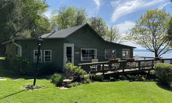 New North End Cottage | Quiet Vacation Cottage on Lake Champlain nDeck, Stairs to Beach. 4 BR/Sleeps 6