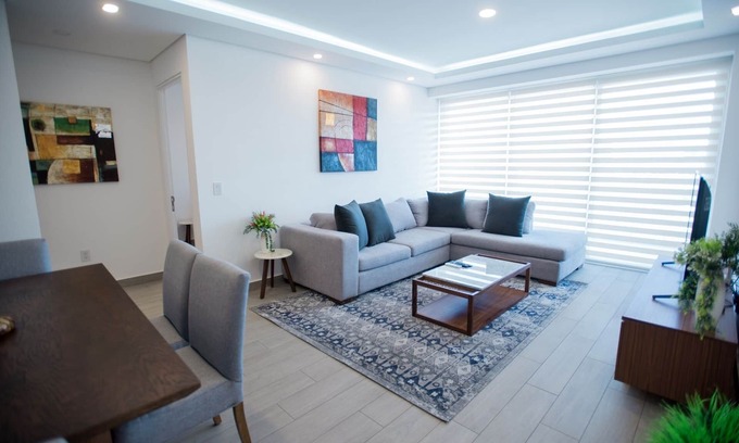 Zapopan Condo | Real View Towers, Peaceful 2BR 2nd floor, Zona Real, Near Andares