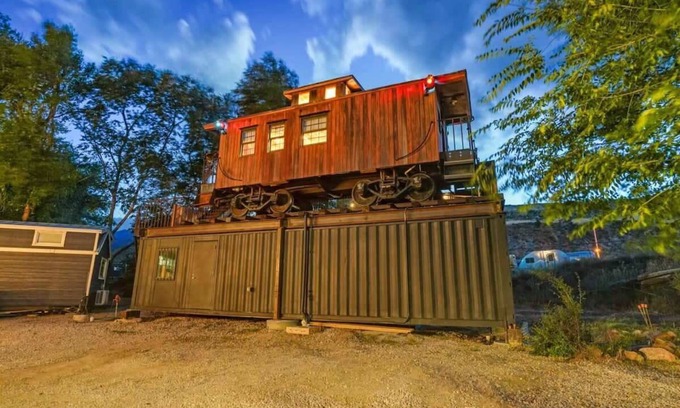 Colorado Springs Apartment | Red Rock Caboose! Scenic Views, Trails & BBQ