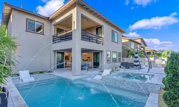 Las Vegas House | Red Rock Gated Luxury Modern Estate! Strip Views! Pool& Spa
