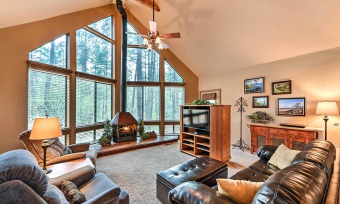 Ponderosa Park Cabin | Relax Fireside! Peaceful Forest Haven in Prescott