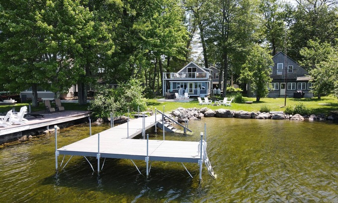 Raymond House | Relax in Raymond's lakefront 2-bedroom vacation home, just steps to Sebago Lake