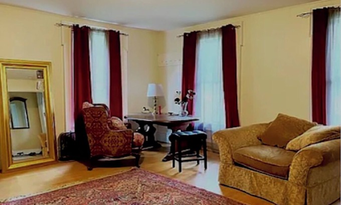 Richfield Springs House | Relaxing 1BR—1 Bath—separate kitch—private entrance—Cent AC—Huge Porch—Big Yard