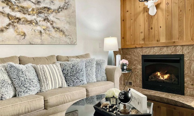 Harbor Springs Condo | Relaxing Dog Friendly Resort Condo – Pool, Sauna & Year-Round Fun!