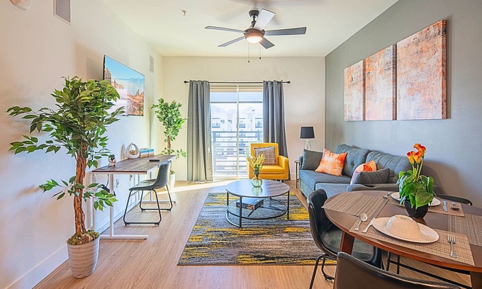 Desert View Village Condo | Relaxing Stay Resort Style Pool Work Desk